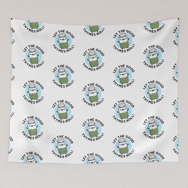 Item preview, Let The Good Thymes Roll Funny Herb Puns  designed and sold by punnybone.