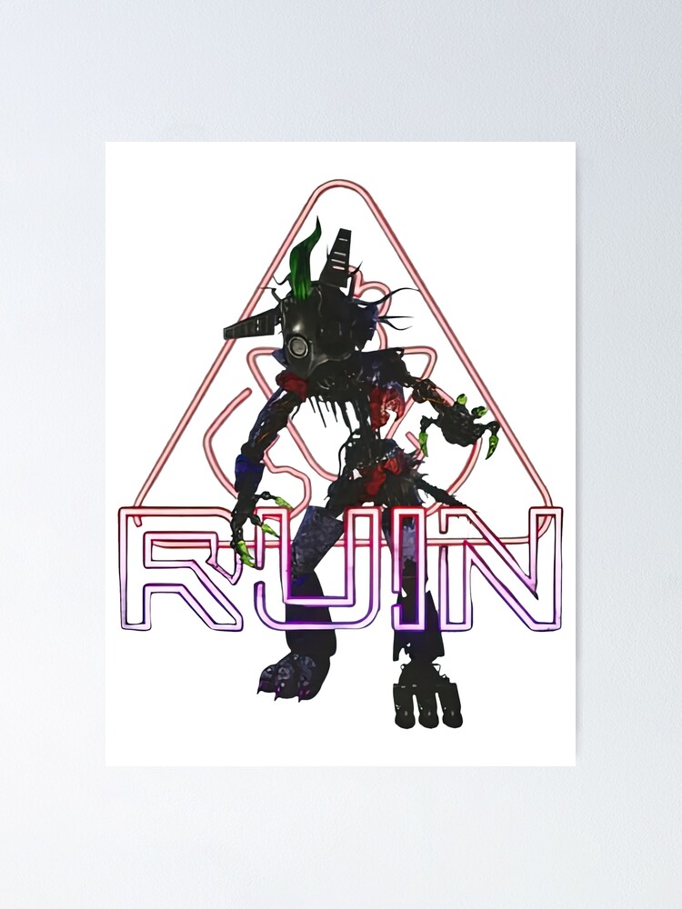 The Entity, Glitchtrap Ruin FNAF Poster for Sale by