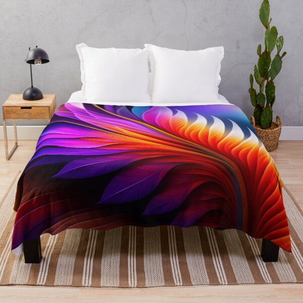 Item preview, colorful feather digital print in a variety of mediums designed and sold by dcrc.