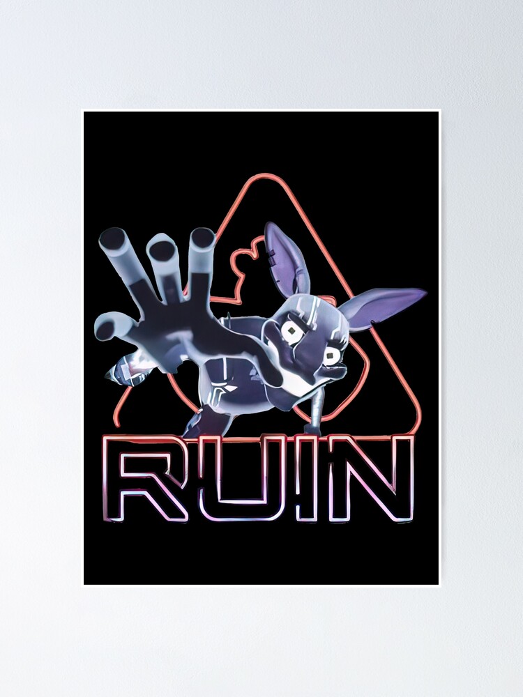 The Entity, Glitchtrap Ruin FNAF Poster for Sale by HansJoachimAdam