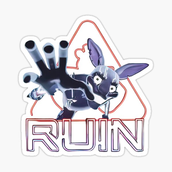 Bonnie Bowl FNAF Freddy Videogame Ruin DLC Bowling Sticker for