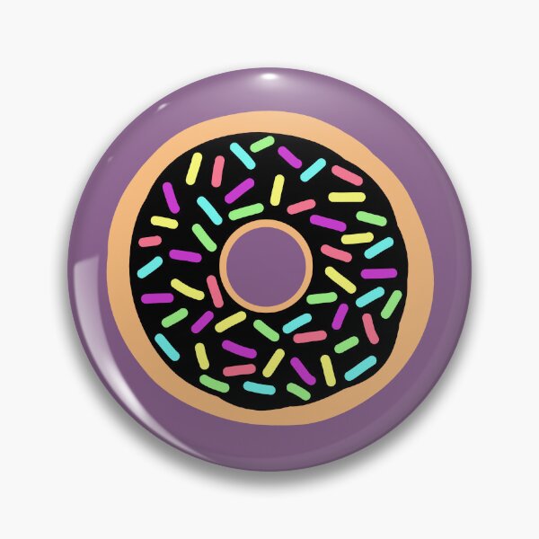 Item preview, Black frosted donut-purple designed and sold by charmednight.