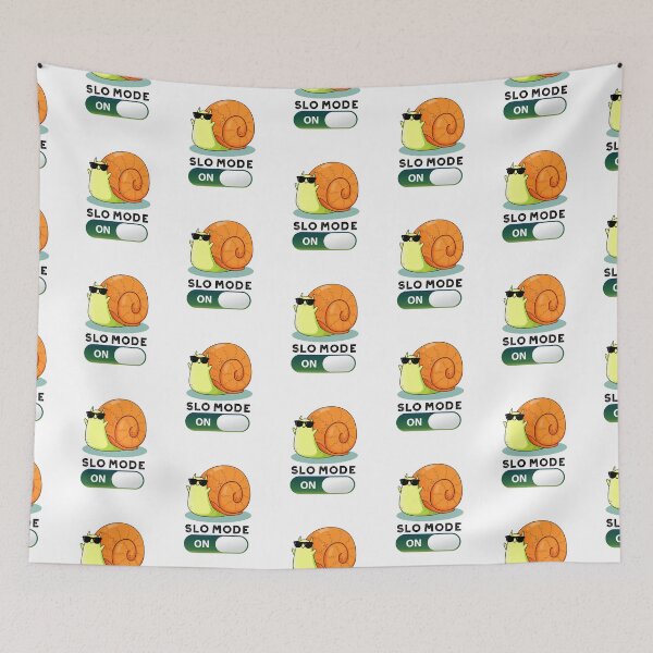 Item preview, Slo-mode Slow Motion On Funny Snail Puns  designed and sold by punnybone.