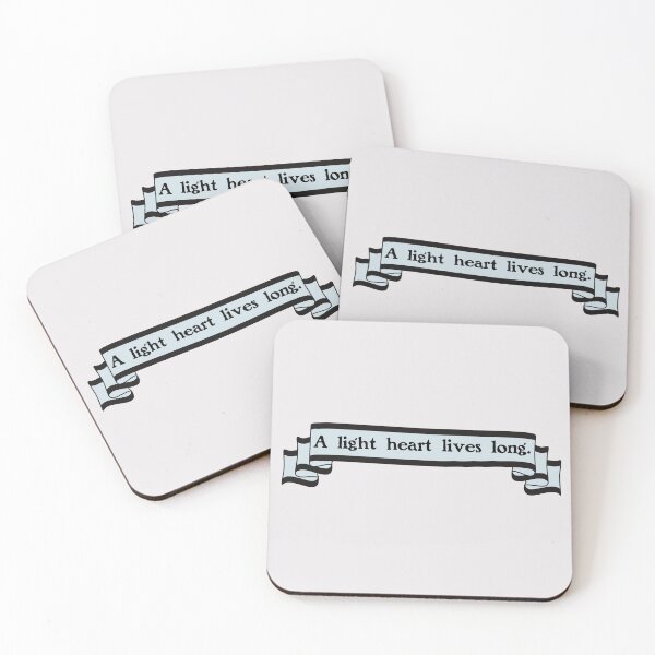 Item preview, A light heart lives long. Shakespeare Quote Love's Labour's Lost designed and sold by violet-hope.