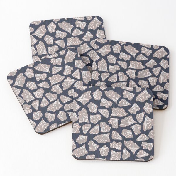 Item preview, Shells - Deep Indigo & Natural designed and sold by Sarah Thorpe Designs .