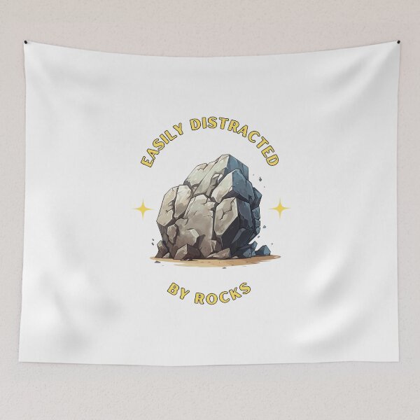 Item preview, Easily distracted by rocks designed and sold by Jerseysrd.
