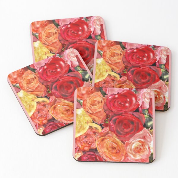 Item preview, Red, Pink, Peach, Blush Roses designed and sold by MouseCatty.