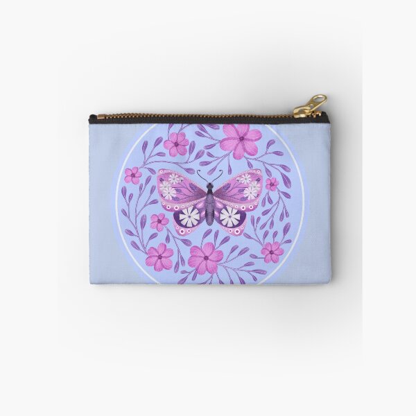 Item preview, Butterfly amongst flowers art designed and sold by pinkyfish1010.