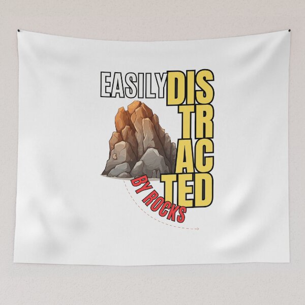 Item preview, Easily distracted by rocks designed and sold by Jerseysrd.