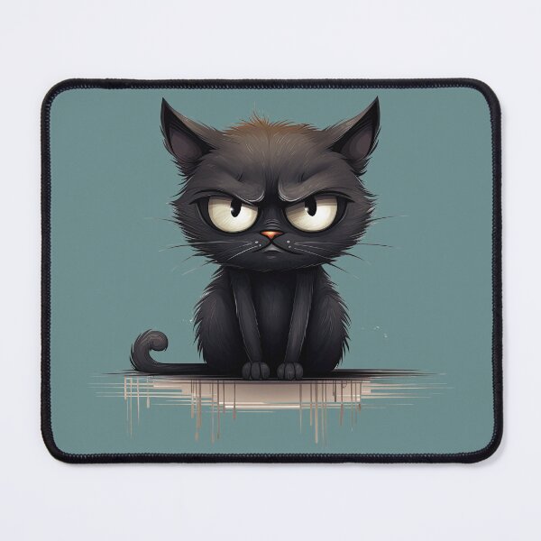 Item preview, Black Cat Meme - I'm Not Angry designed and sold by Puristock.