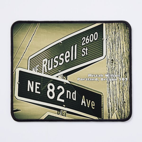 Item preview, Northeast Russell Street & Northeast 82nd Avenue, Portland, Oregon designed and sold by The Street Sign Store.