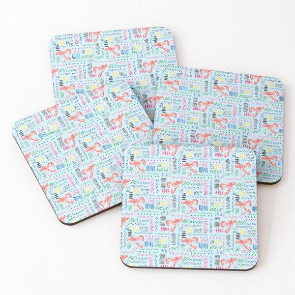 Item preview, sea life,lobsters ,coral ,ocean ,seafood ,blue  designed and sold by letsgow8th.