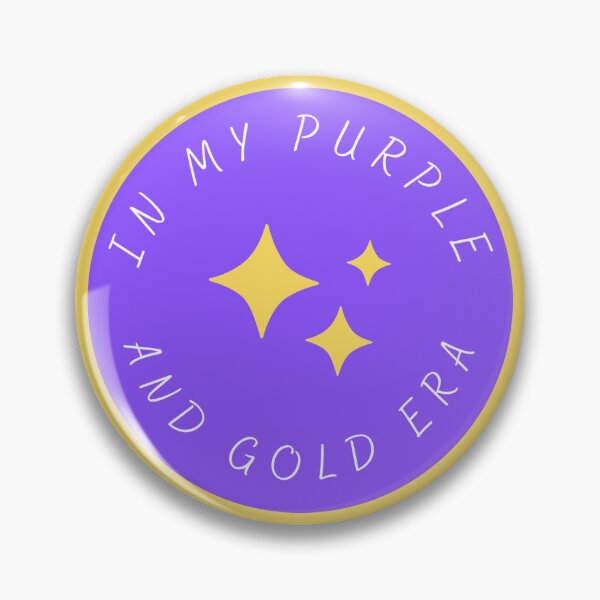 Item preview, In My Purple and Gold Era Pin designed and sold by Annabeldewey.