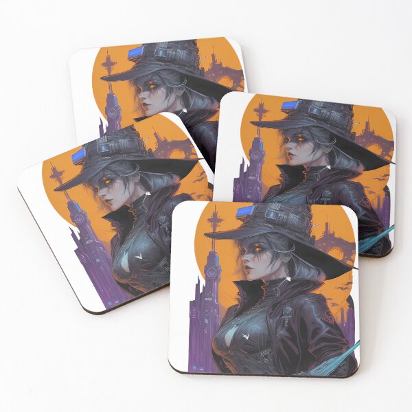 Item preview, Witch Halloween in Cyberpunk designed and sold by Pannyyy.