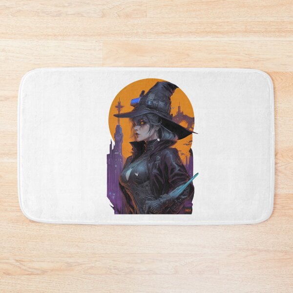 Item preview, Witch Halloween in Cyberpunk designed and sold by Pannyyy.