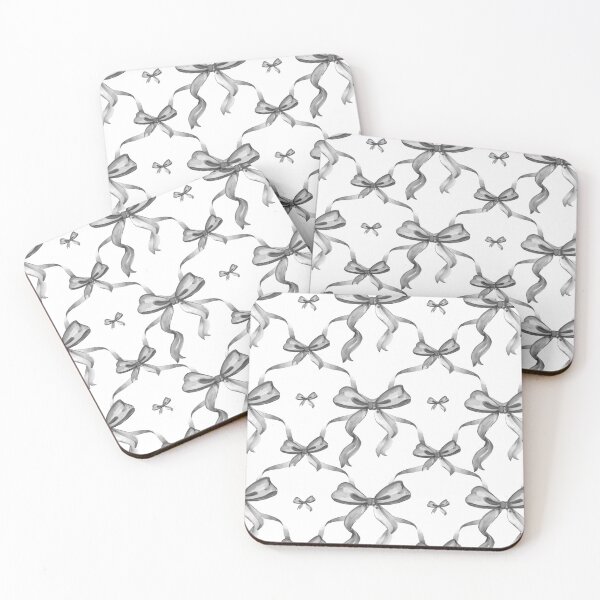 Item preview, Aesthetic Black and White Ribbons and bows in watercolor. designed and sold by Alice-Mills.
