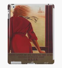 Vintage Travel Poster USSR iPad Case/Skin