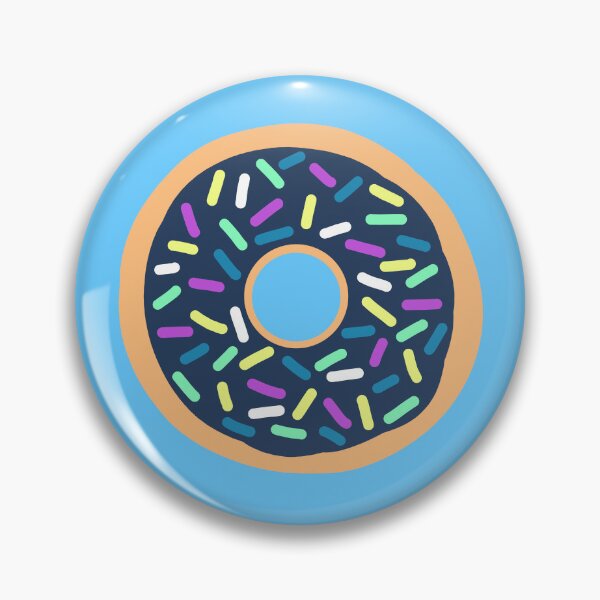 Item preview, Dark blue frosted donut designed and sold by charmednight.