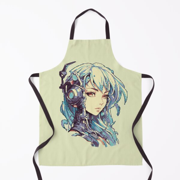 Item preview, Blue Haired Cyberpunk Girl Pixel Art designed and sold by GalacticLabs.