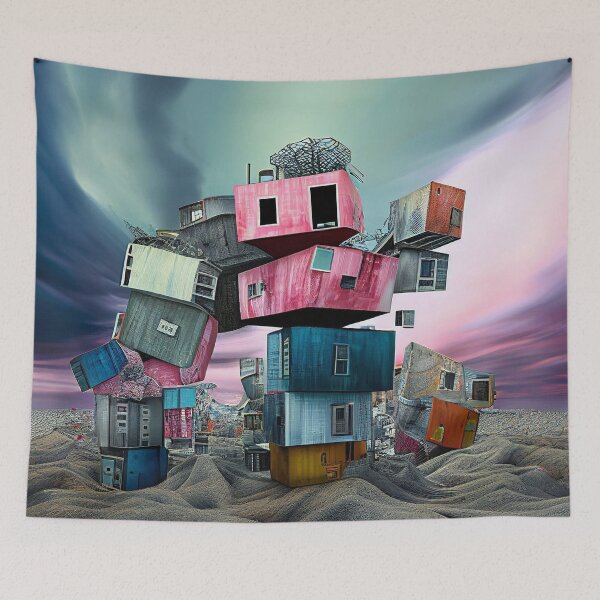 Item preview, Abandoned Futuristic Cityscape designed and sold by MaisonEdwarn.