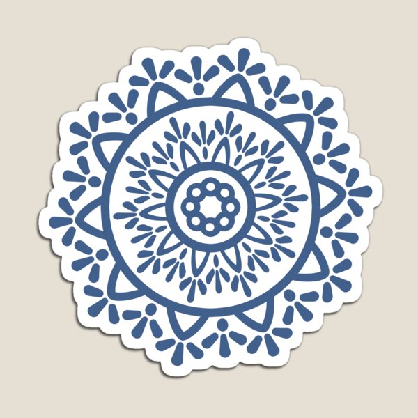 Item preview, Indigo Mandala Print designed and sold by wowpatterns.