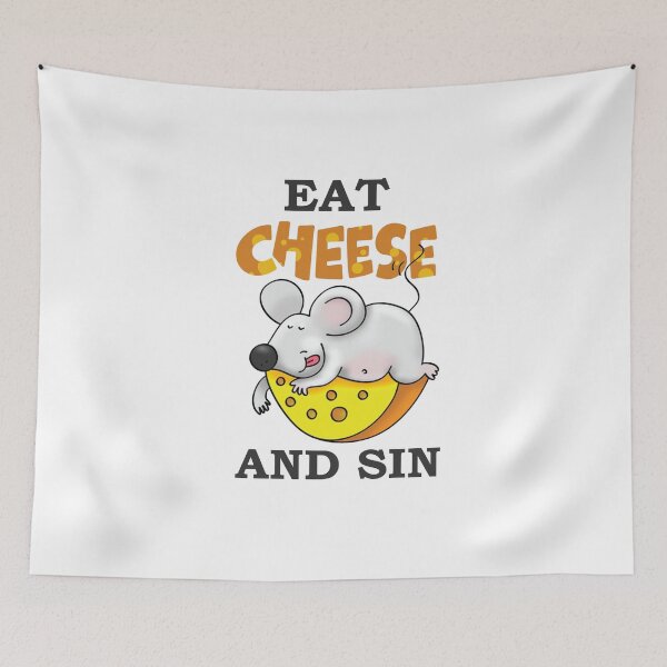 Item preview, Eat Cheese And Sin designed and sold by beefrancky.