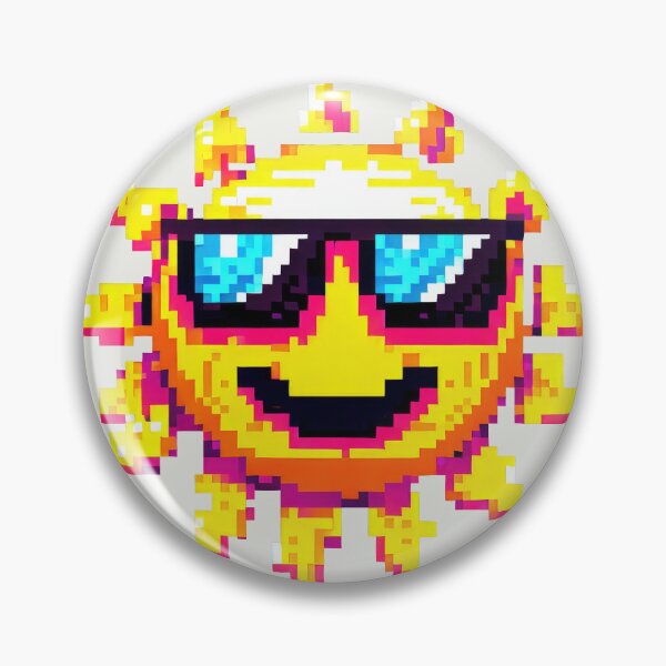 Item preview, Pixel Art Sun - Cool and Bright designed and sold by pocketart2023.