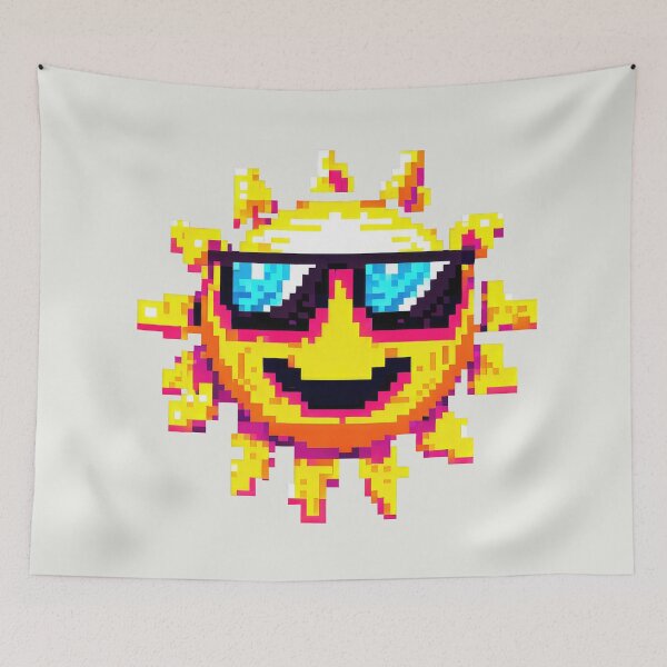 Item preview, Pixel Art Sun - Cool and Bright designed and sold by pocketart2023.