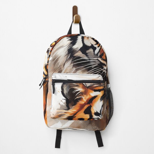 Item preview, Majestic Tiger Illustration - Striking Detail and Bold Colors designed and sold by PaintbrushPlace.