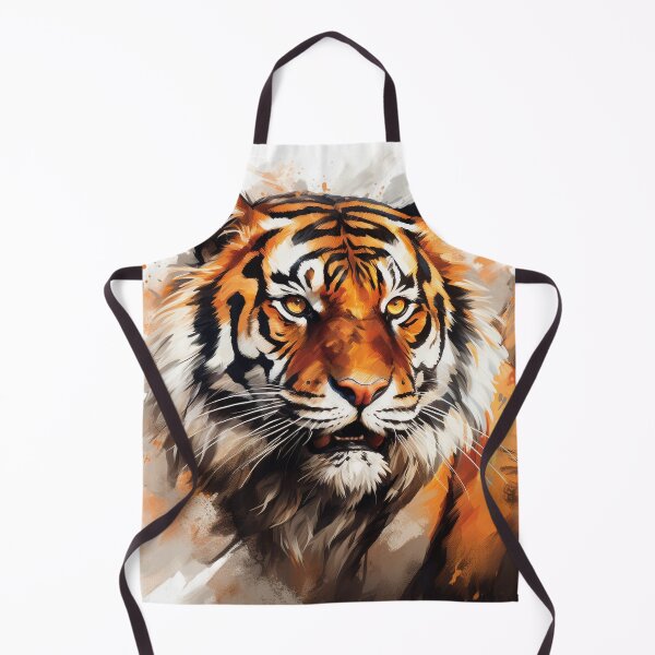 Item preview, Majestic Tiger Illustration - Striking Detail and Bold Colors designed and sold by PaintbrushPlace.