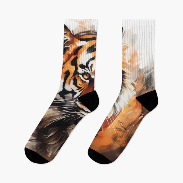 Item preview, Majestic Tiger Illustration - Striking Detail and Bold Colors designed and sold by PaintbrushPlace.