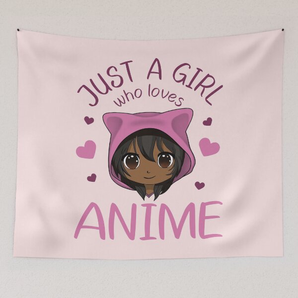 Aperçu de l'œuvre Juste une fille qui aime l'anime afro-américain créée et vendue par gogo-jr.