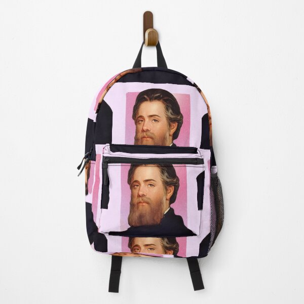 Item preview, American Novelist Herman Melville - pink - illustration designed and sold by Litstoy.