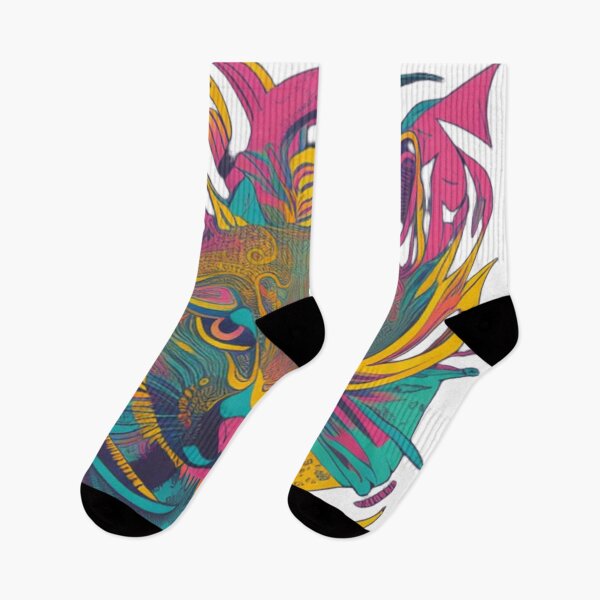 Item preview, Psychedelic cat design  designed and sold by Roxburylane.