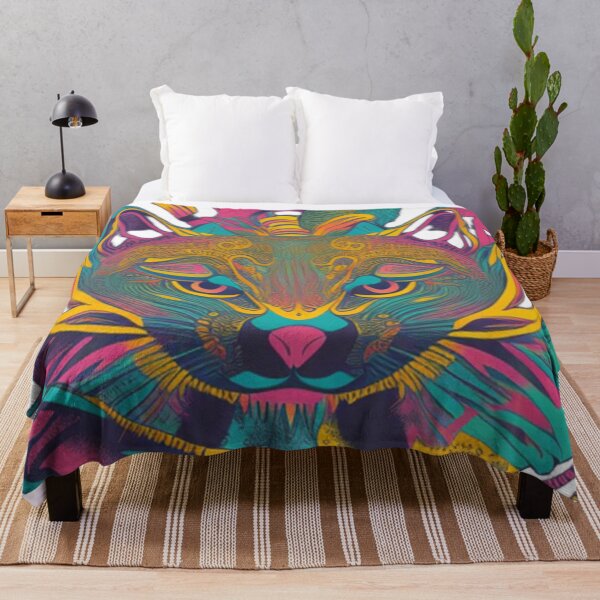 Item preview, Psychedelic cat design designed and sold by Roxburylane.