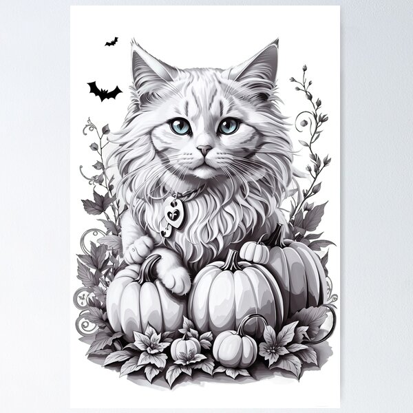 Item preview, Happy Halloween Cat designed and sold by deviatepolo.