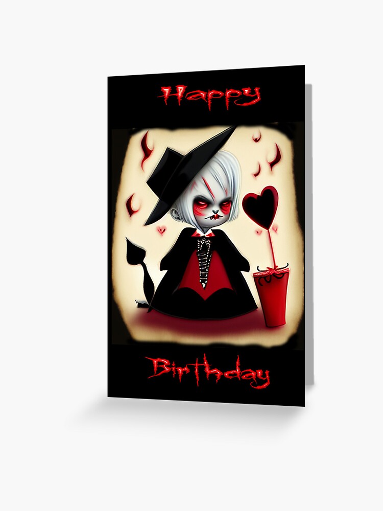 Greeting Card, Happy Birthday designed and sold by GothCardz