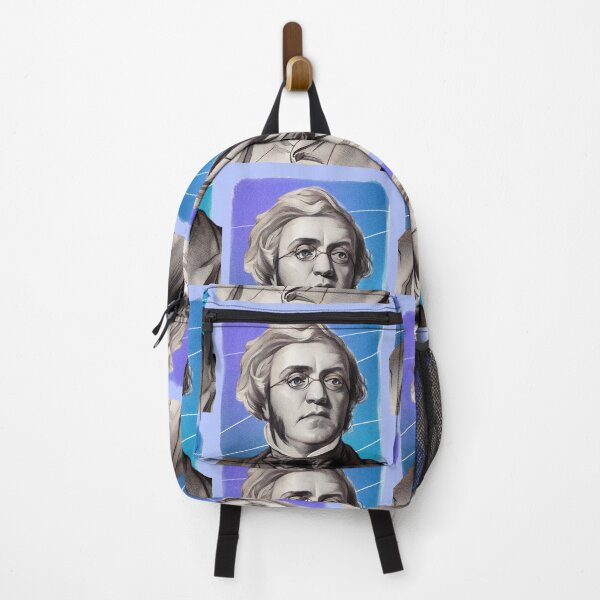 Item preview, British Novelist William Makepeace Thackeray - blue - illustration  designed and sold by Litstoy.