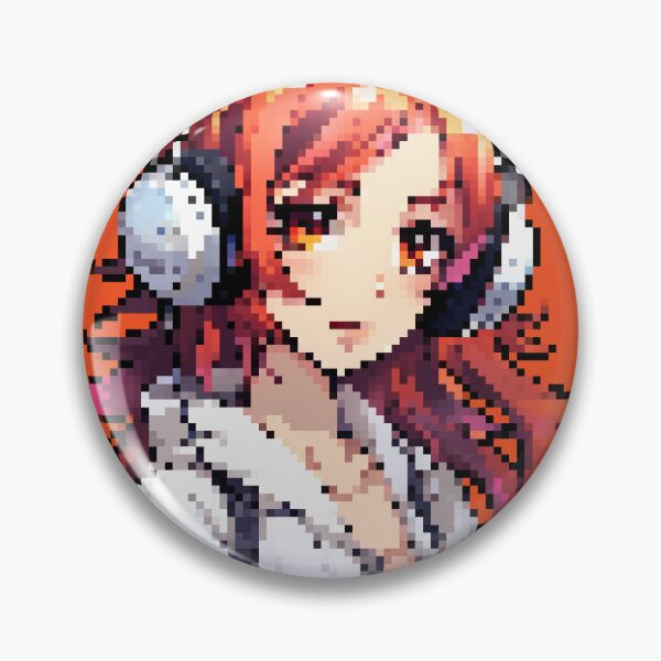 Item preview, High-Tech Anime Girl Pixel Art designed and sold by GalacticLabs.