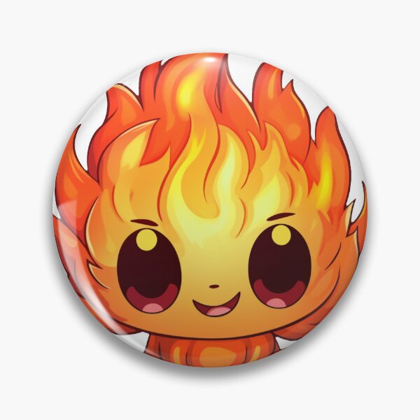 Item preview, Cute Cartoon Fire Elemental designed and sold by WackyWeirdDsgn.