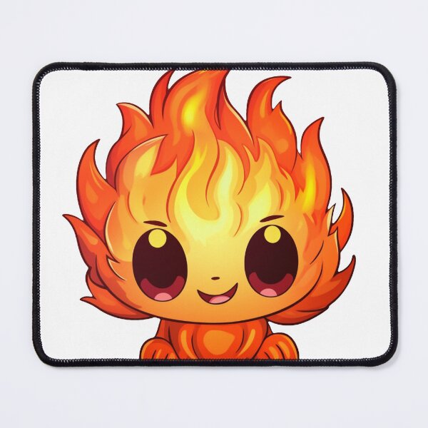 Item preview, Cute Cartoon Fire Elemental designed and sold by WackyWeirdDsgn.