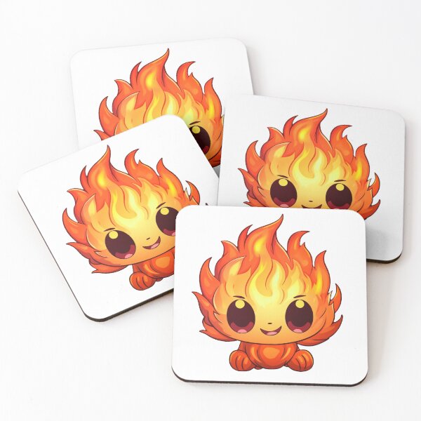 Item preview, Cute Cartoon Fire Elemental designed and sold by WackyWeirdDsgn.