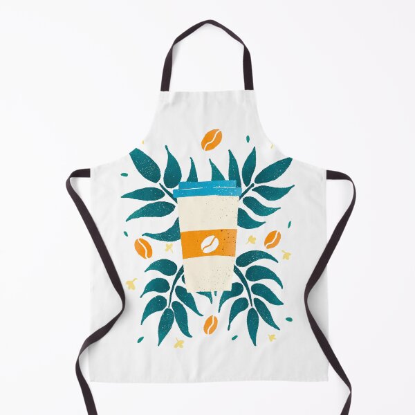 Item preview, Orange and teal tropical coffee designed and sold by Home Cyn Home.