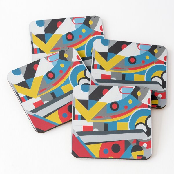 Item preview, Mid Century Modern MCL Colorful abstract Art Pattern designed and sold by CattlettArt.