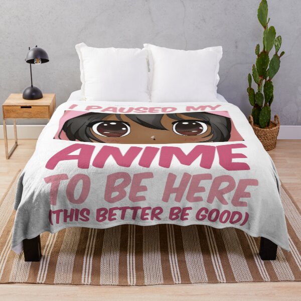 Aperçu de l'œuvre J'ai mis en pause mon anime pour être ici Otaku Anime Merch créée et vendue par gogo-jr.
