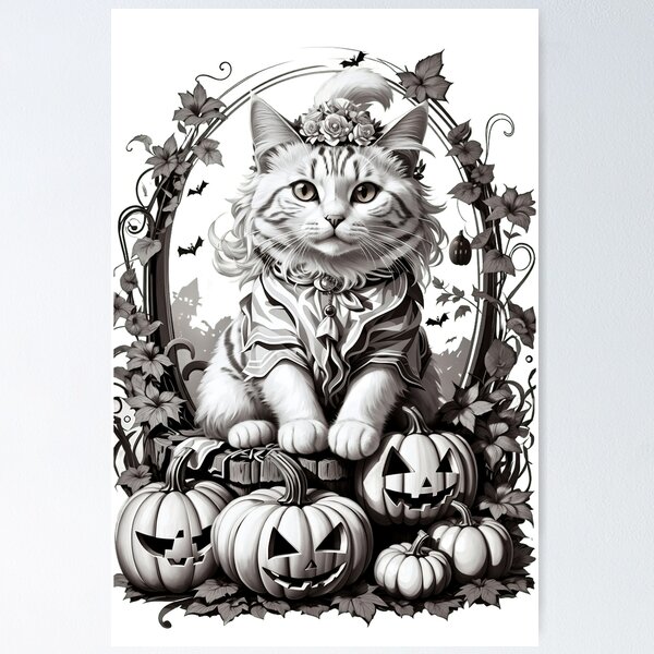 Item preview,  Happy Halloween Cat designed and sold by deviatepolo.