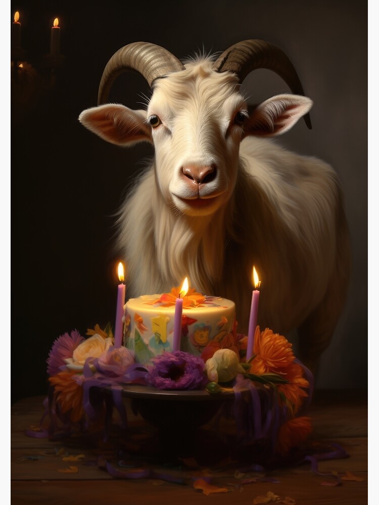 Goat Birthday Cake - Decorated Cake by Beth Evans - CakesDecor