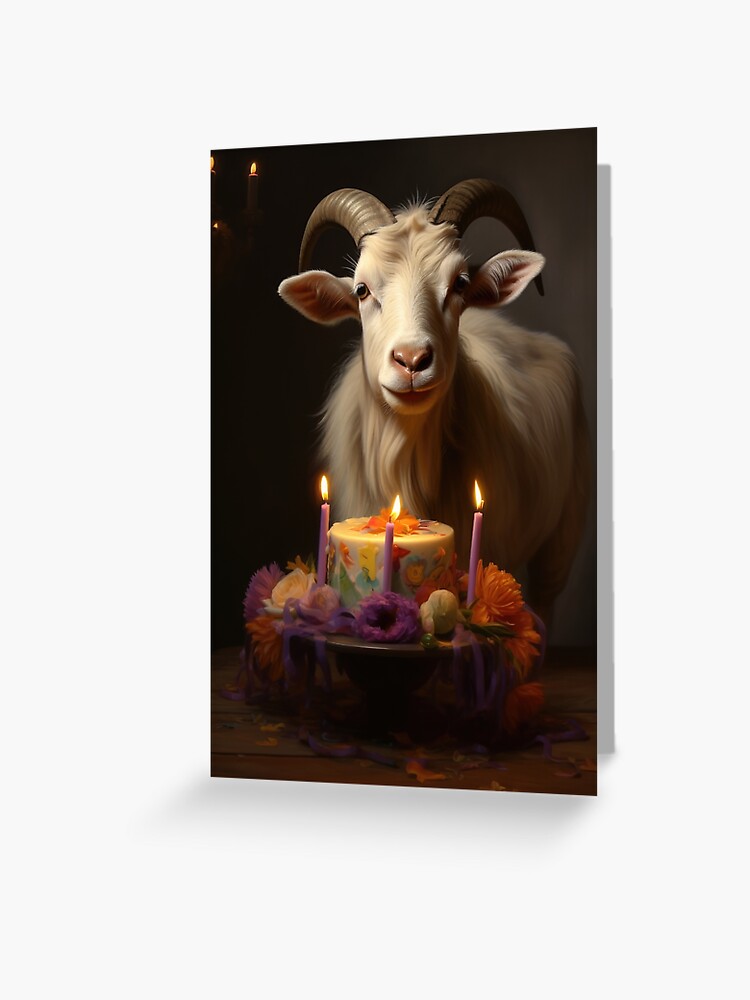 Funny Happy Birthday Card, Old Goat Birthday Card, From One Old