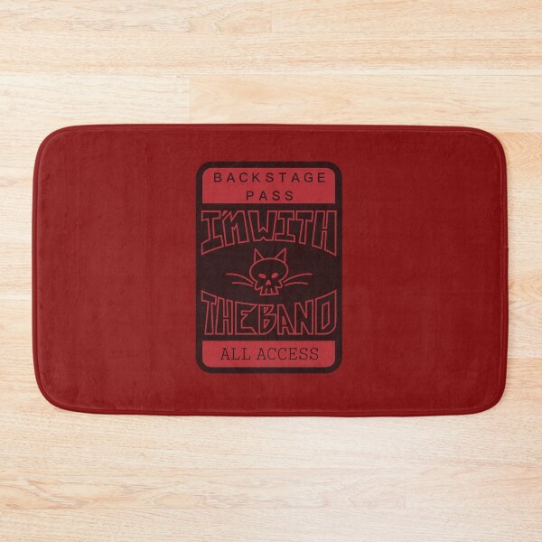 Item preview, I’m With the Band - cat skull backstage pass designed and sold by HeavyMetalMeow.