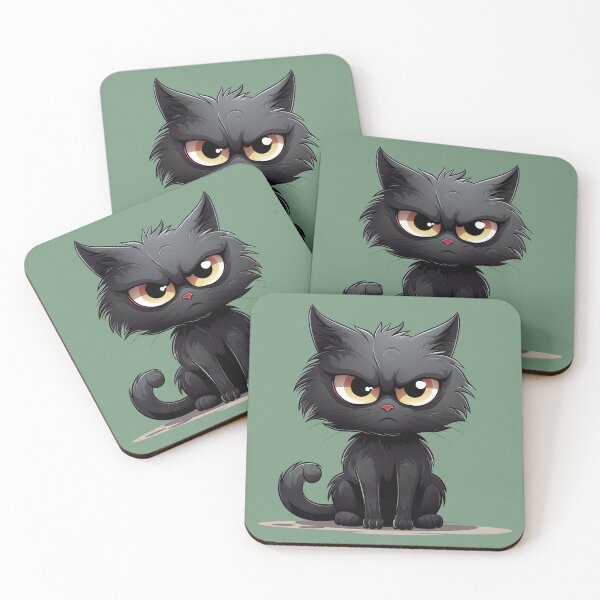 Item preview, Black Cat Meme - What? designed and sold by Puristock.